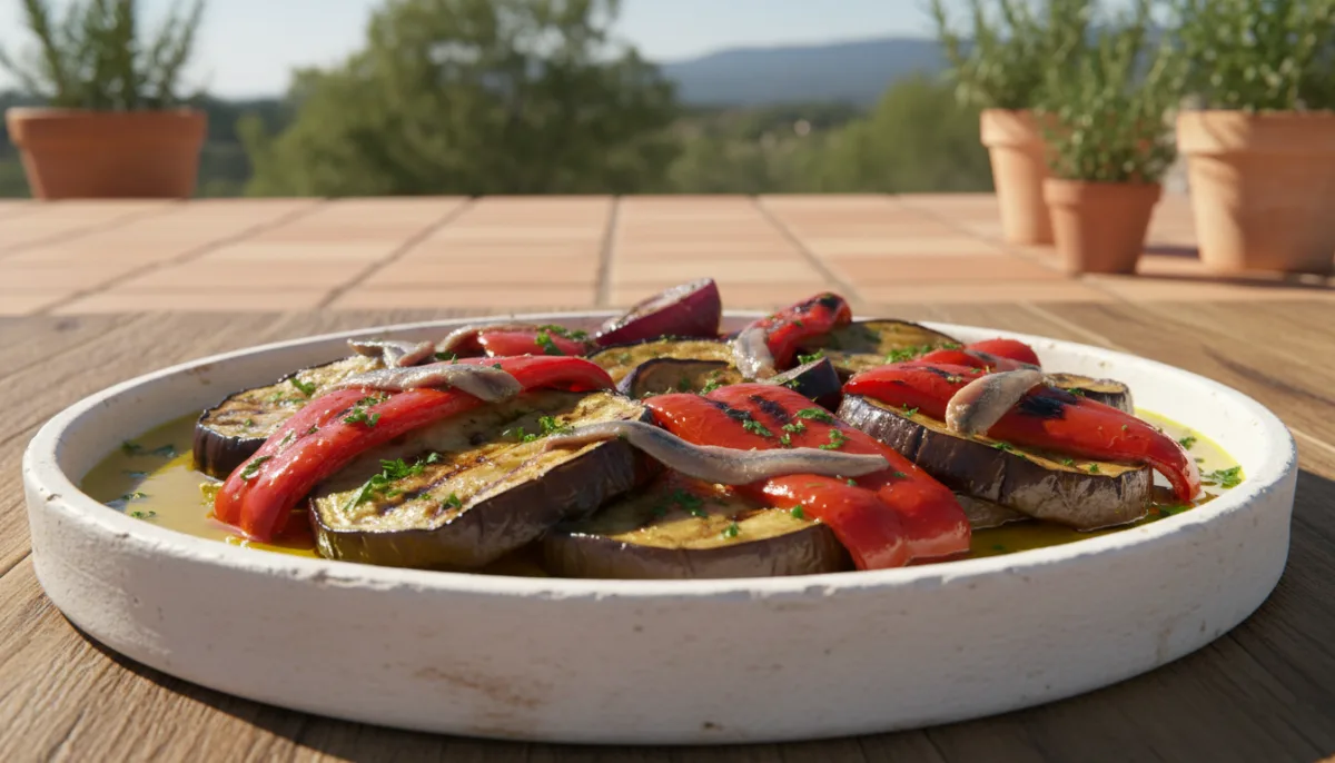 Catalan Escalivada: Smoky Grilled Vegetables with Anchovies