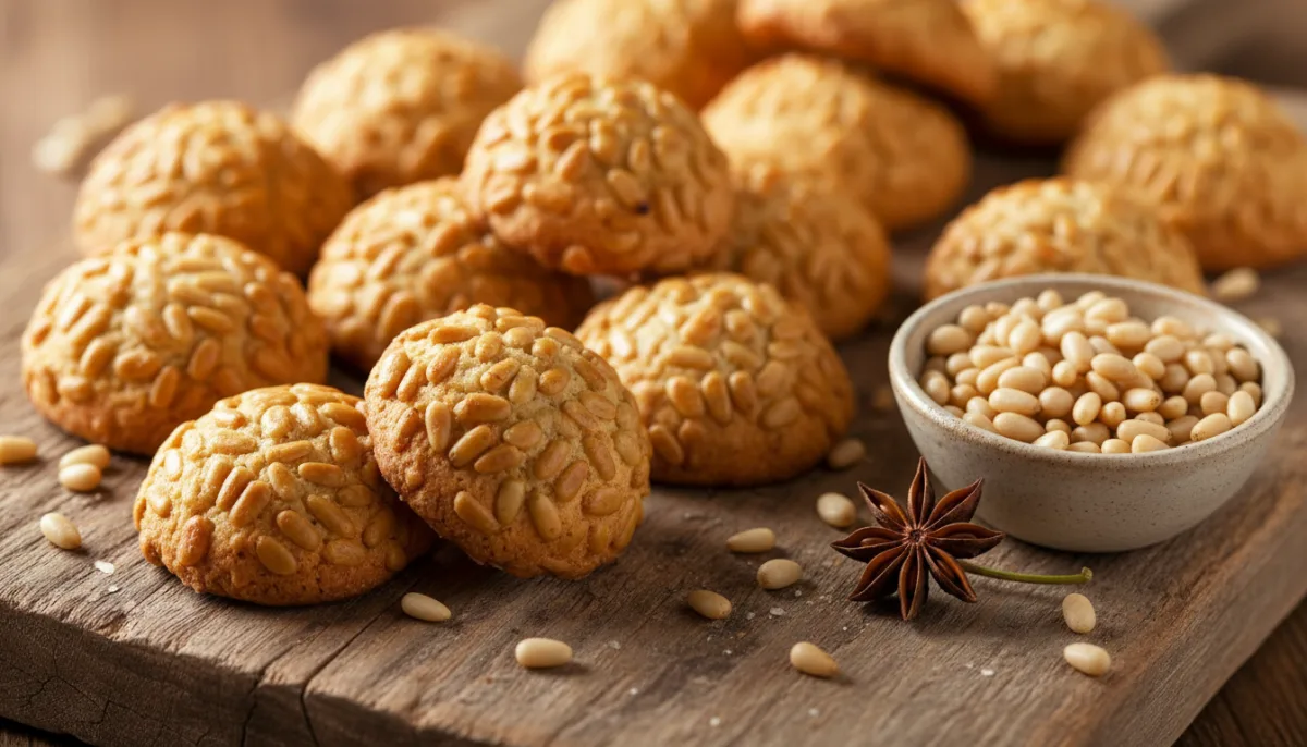 Catalan Panellets (Almond and Pine Nut Cookies) with Anise