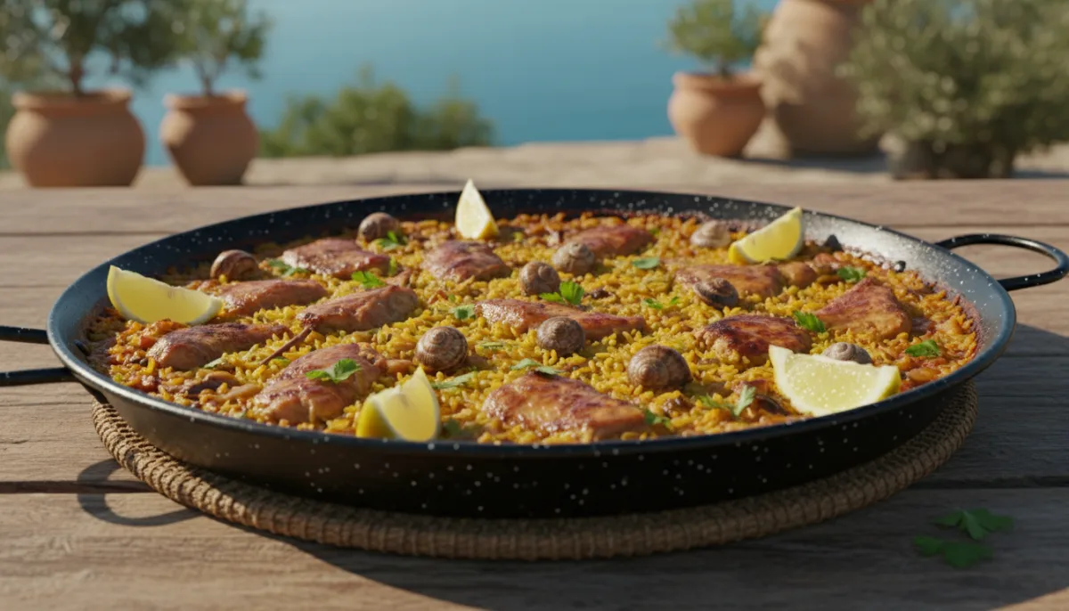 Catalan Rabbit and Snail Paella (Paella de Conill i Cargols)