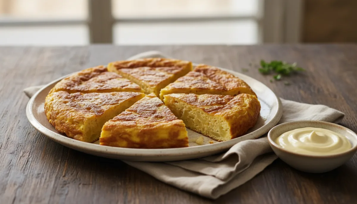 Catalan Truita de Patates (Potato Omelet) with Aioli