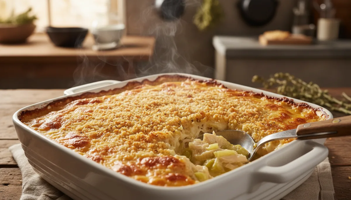 Chicken and Leek Gratin