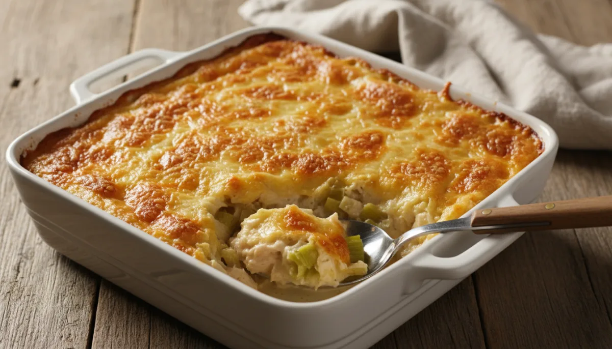 Gratin di Pollo e Porri al Gruyère