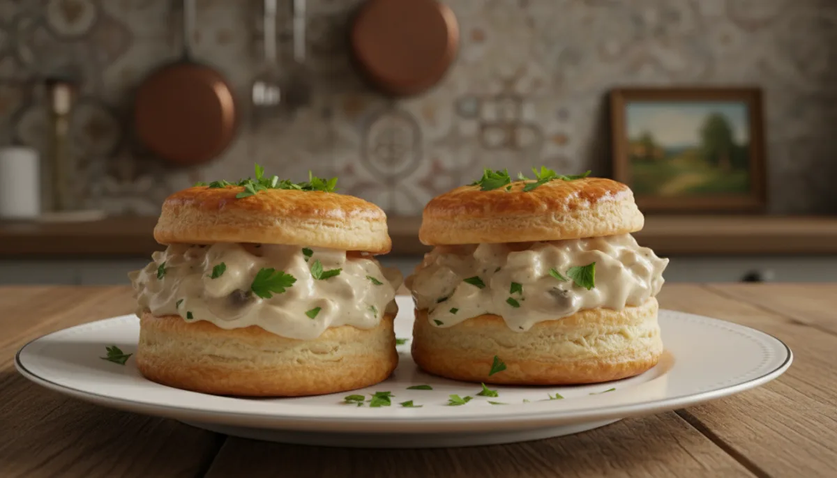 Vol-au-vent di Pollo e Funghi