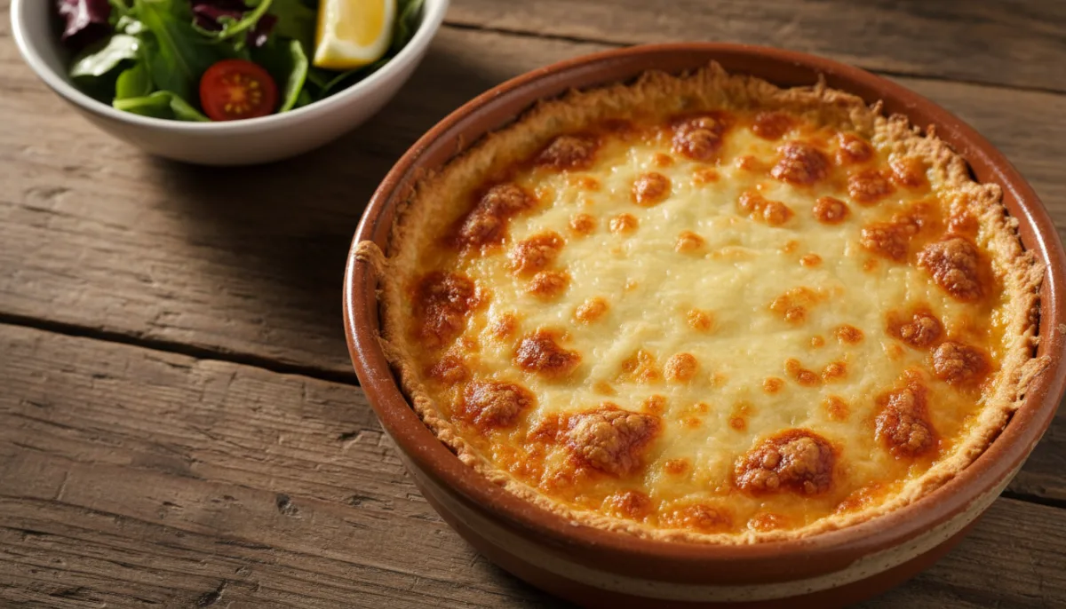 Pastel de Jaiba Kilian (Byrek me Gaforre) me Kore Parmigiano