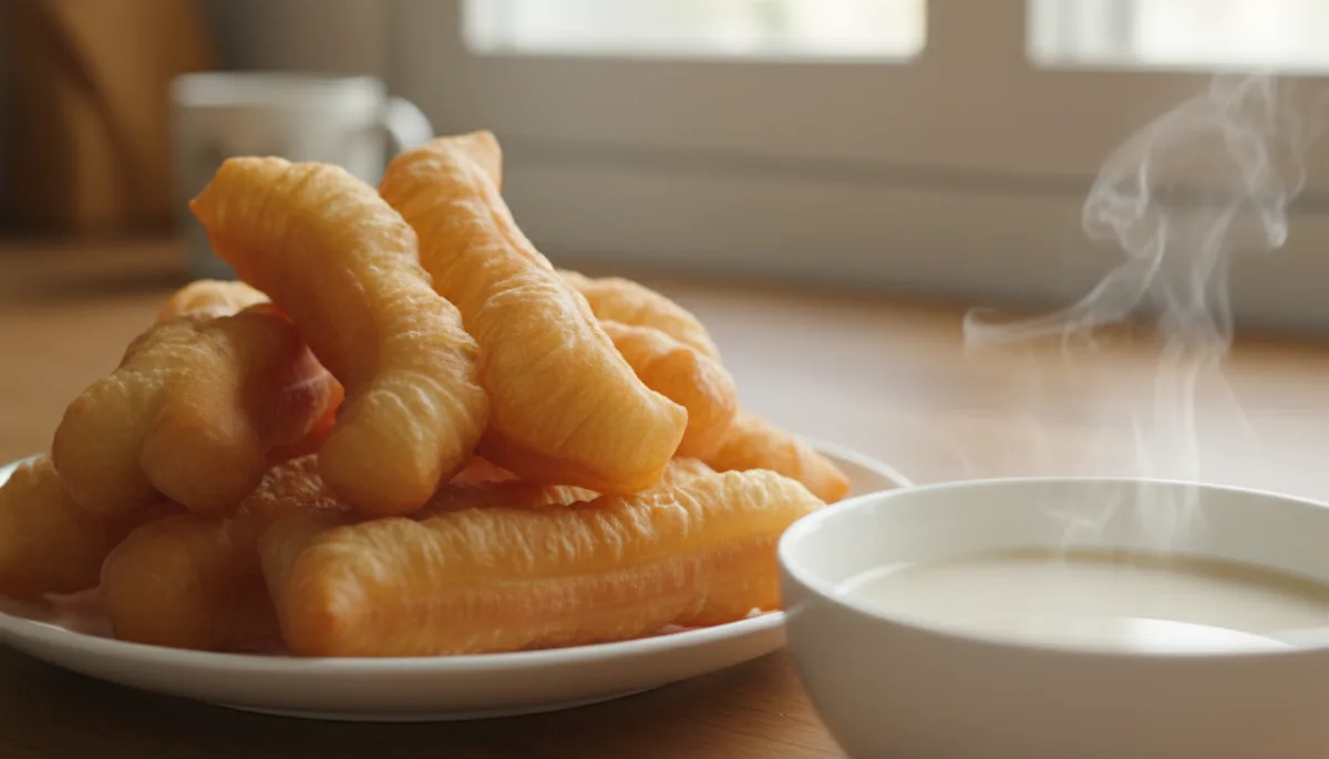 Petulla të Kripura Kineze (Youtiao) me Qumësht Soje