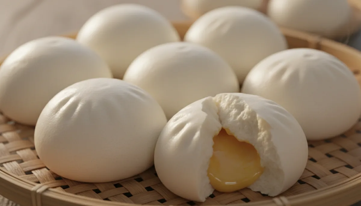 Buka Kineze me Avull me Mbushje Kremoze (Nai Wong Bao)