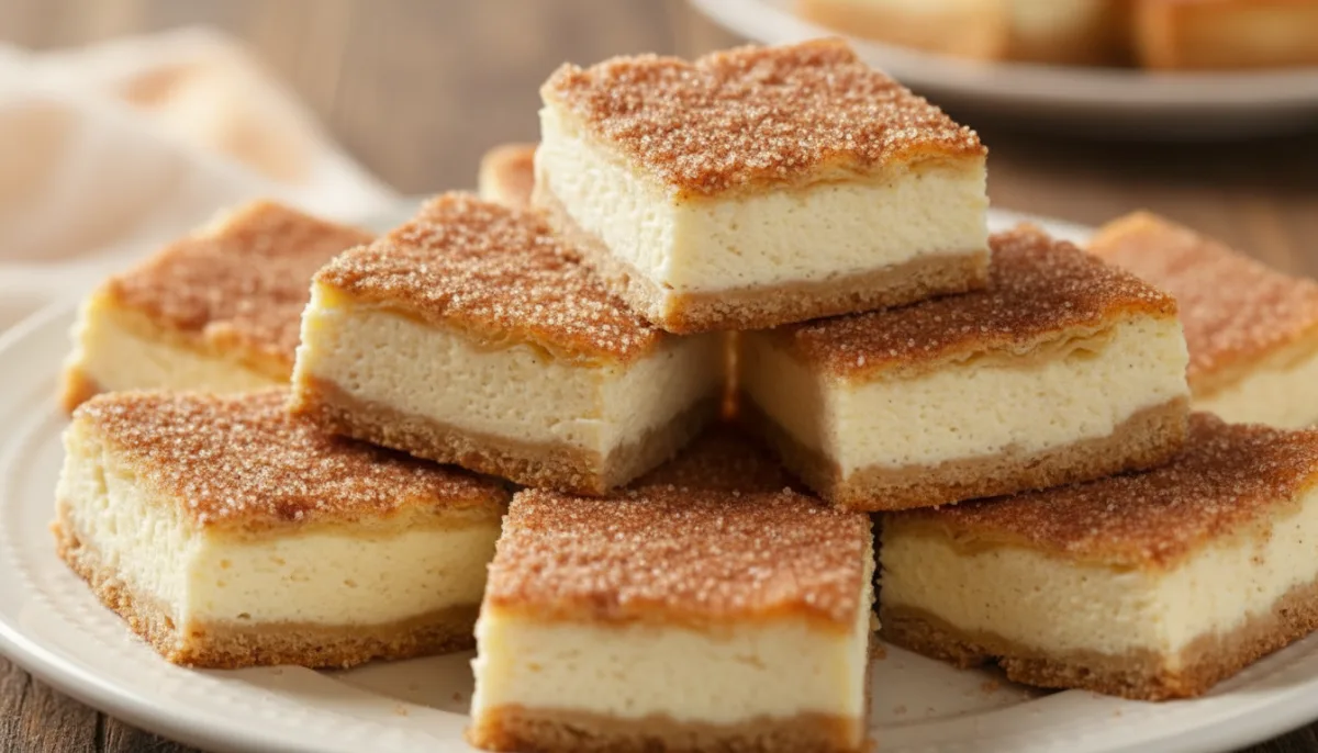 Barritas de Churro y Pastel de Queso