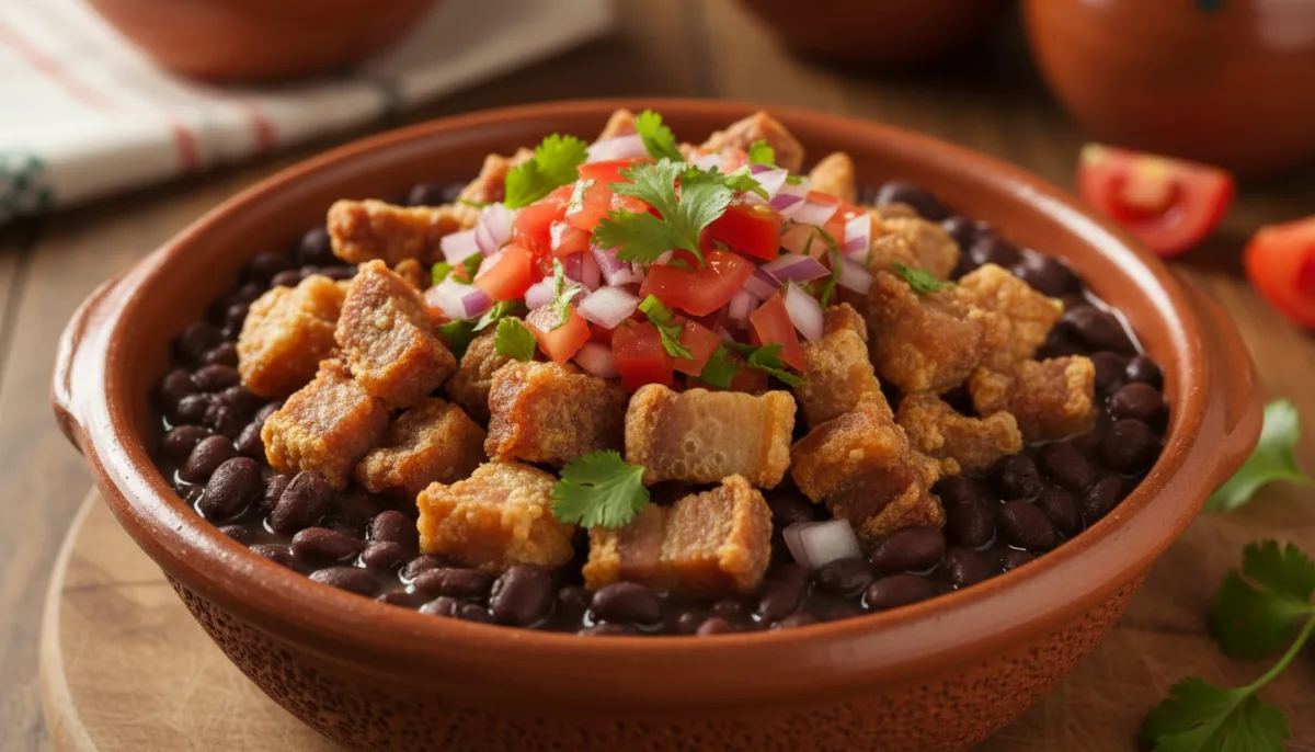 Chifrijo Kosta Rikan me Chicharrón të Krokantë dhe Pico de Gallo të Freskët