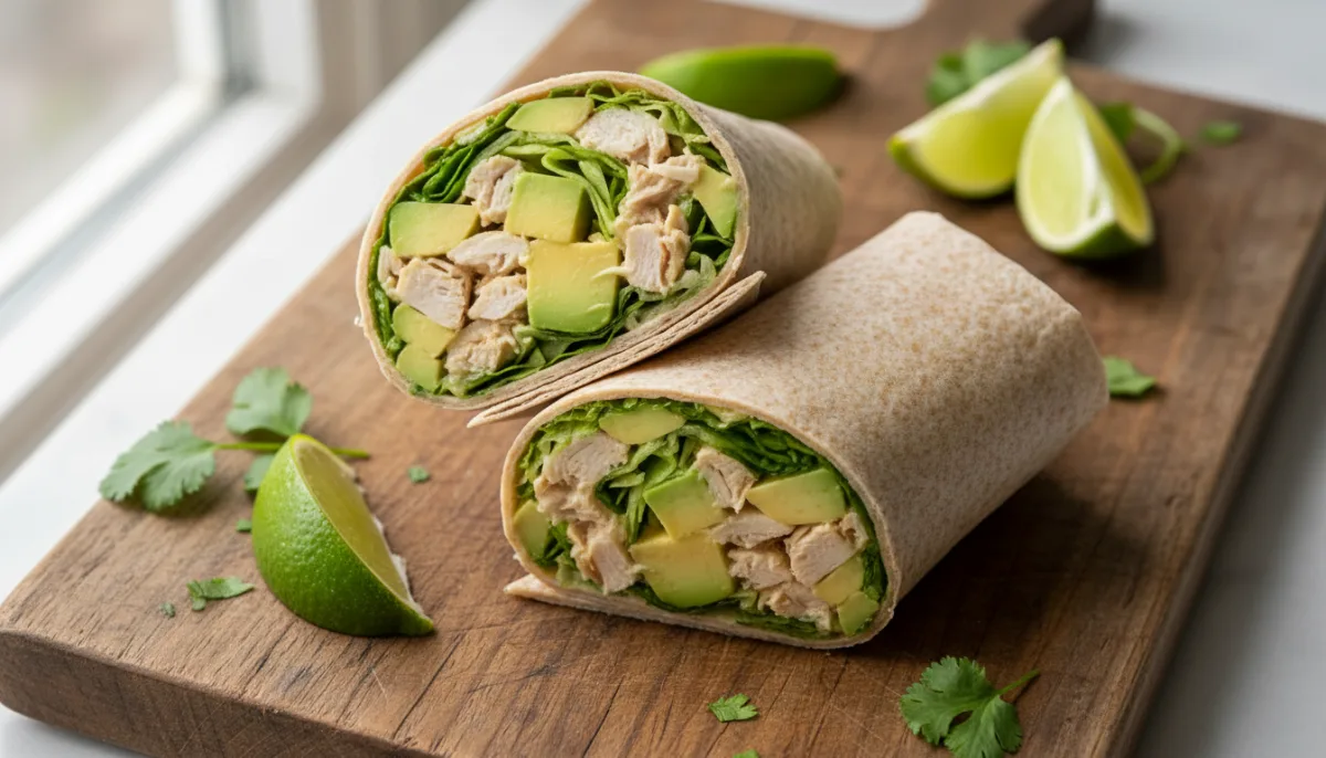 Creamy Chicken and Avocado Wrap