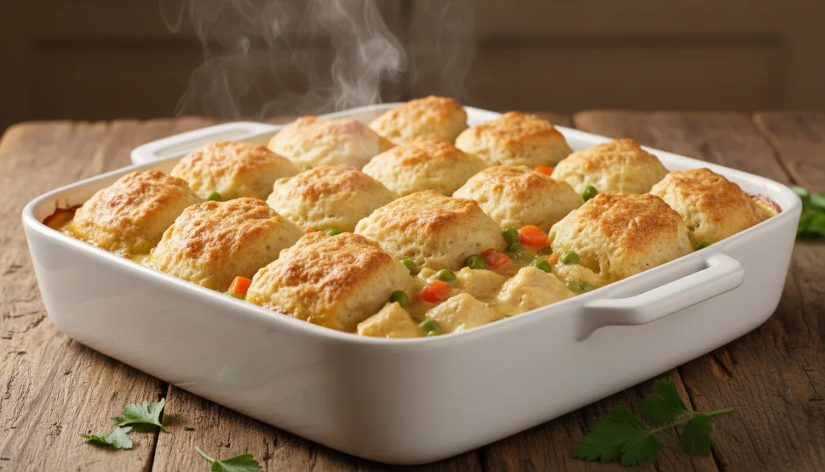 Creamy Chicken and Biscuit Bake