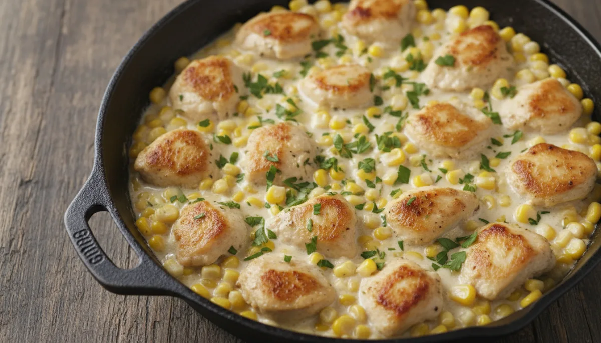 Creamy Chicken and Corn Skillet