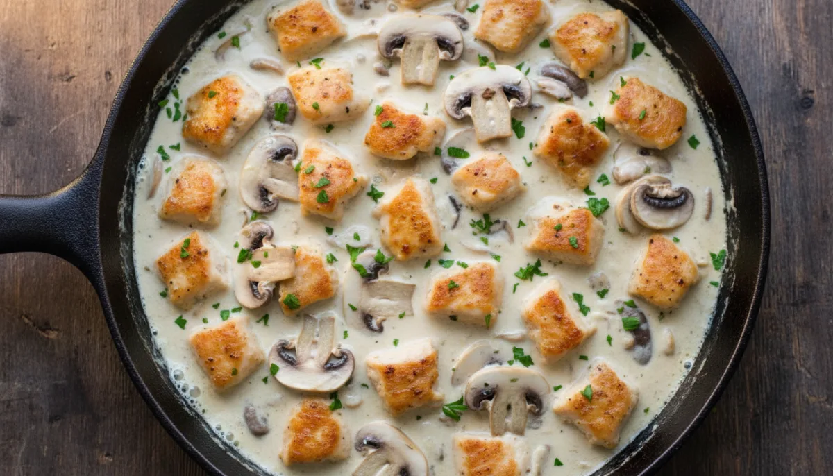 Creamy Chicken and Mushroom Skillet
