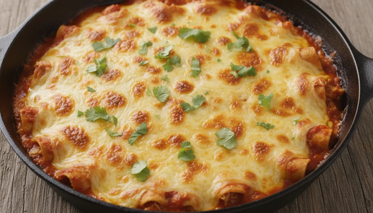 Creamy Chicken Enchilada Skillet