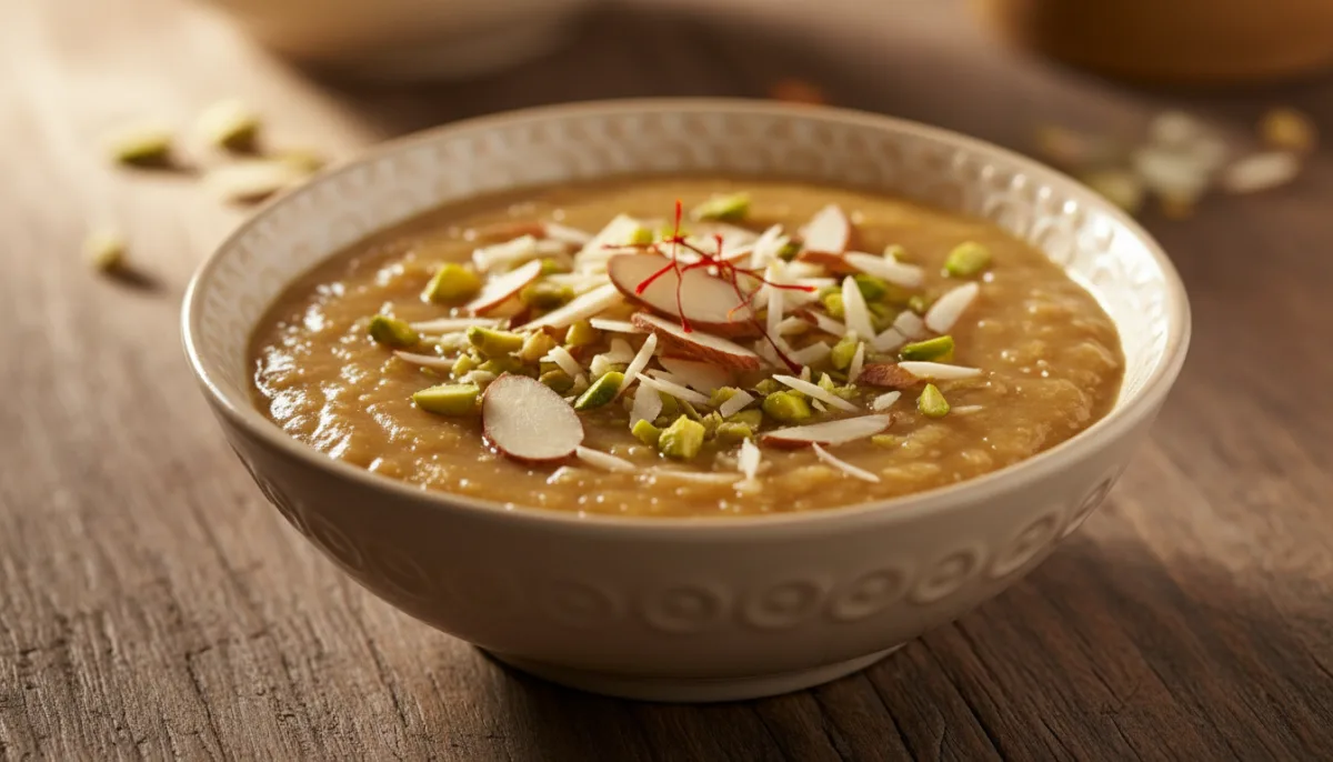 Arroz con Leche Cremoso Especiado Indio con Frutos Secos y Azafrán (Kheer)