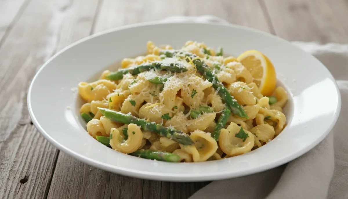 Creamy Lemon Ricotta Pasta with Asparagus