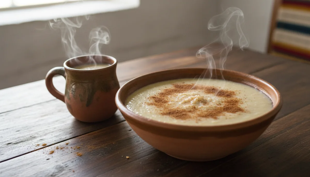 Creamy Nicaraguan Atol de Maíz with Cinnamon and Milk