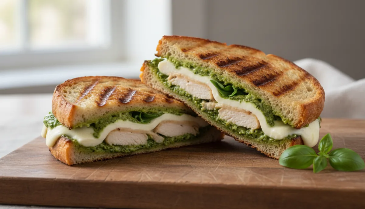 Creamy Pesto Chicken Panini