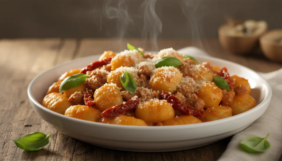 Creamy Sun-Dried Tomato and Sausage Gnocchi