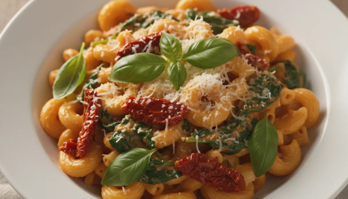 Creamy Sun-Dried Tomato and Spinach Pasta