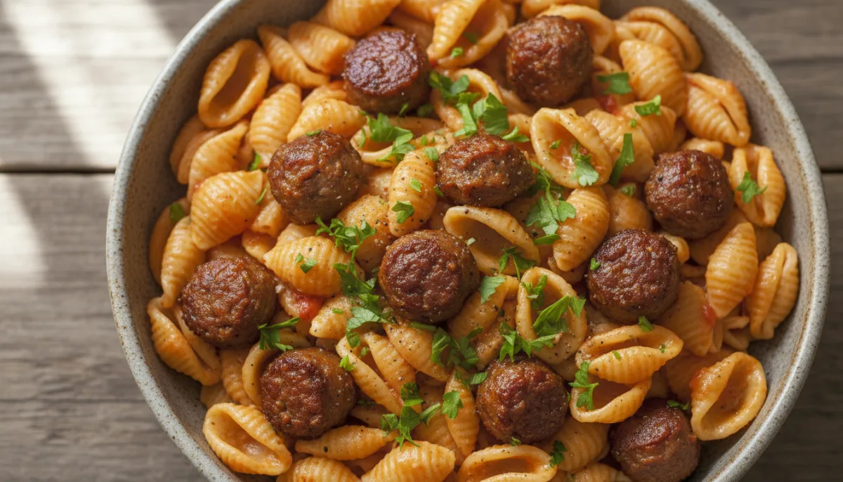 Creamy Tomato and Sausage Orecchiette