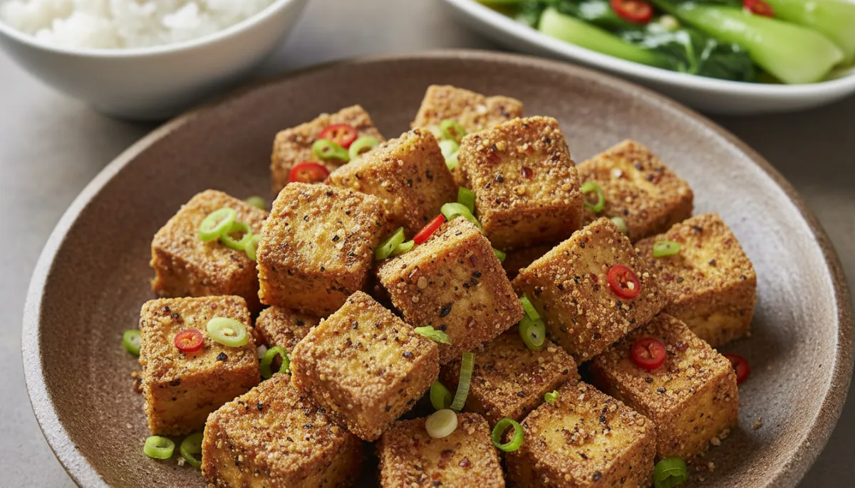 Tofu Croccante Cinese Sale e Pepe