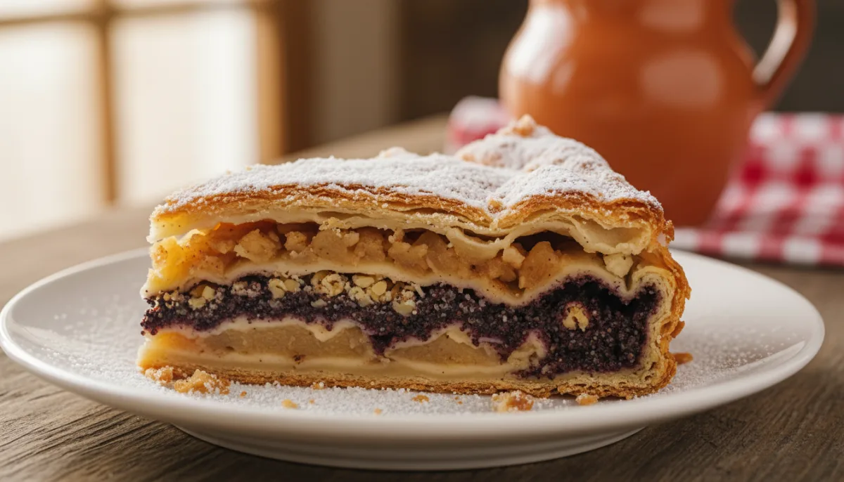 Međimurska Gibanica: Croatian Layered Pastry with Apple, Walnut & Poppy Seed