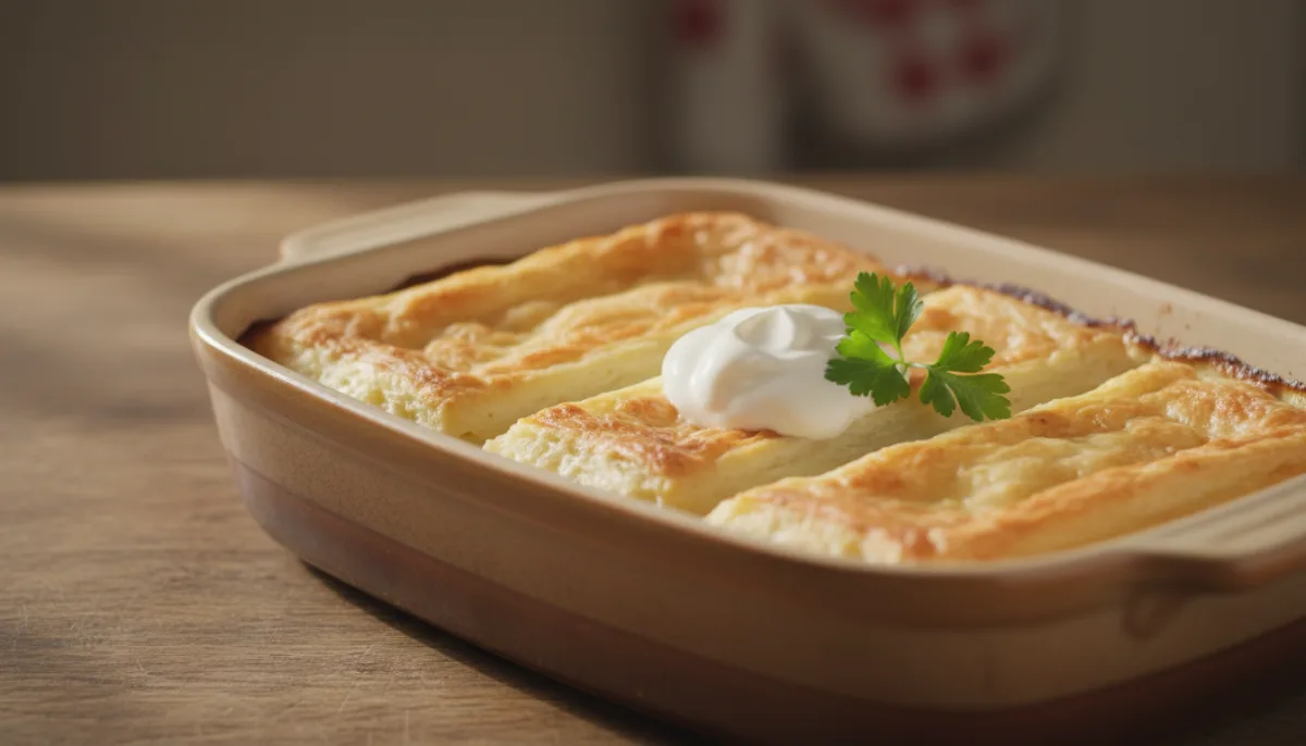 Kroatische Zagorski Štrukli mit Sauerrahm