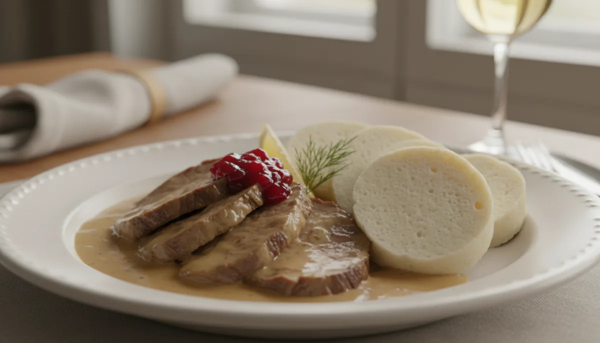 Svíčková na Smetaně: Classic Czech Braised Beef with Dumplings