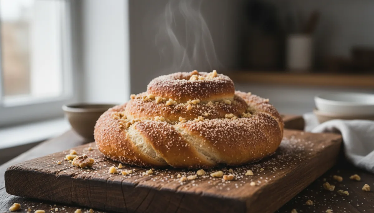 Trdelník Checo con Azúcar de Canela y Nueces