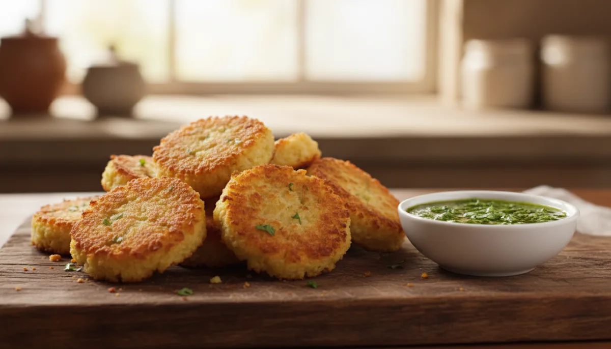 Arepitas de Yuca Dominikane me Mojo Hudhre