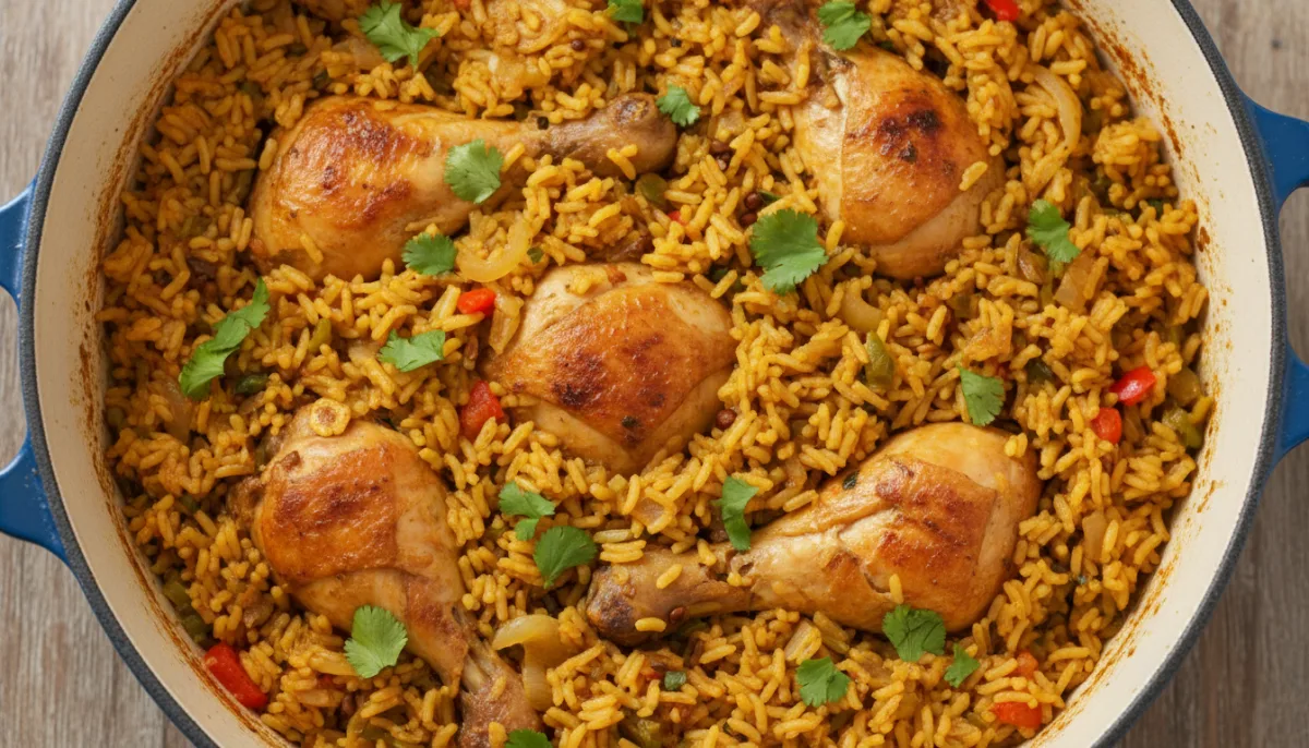 Dominican Locrio de Pollo