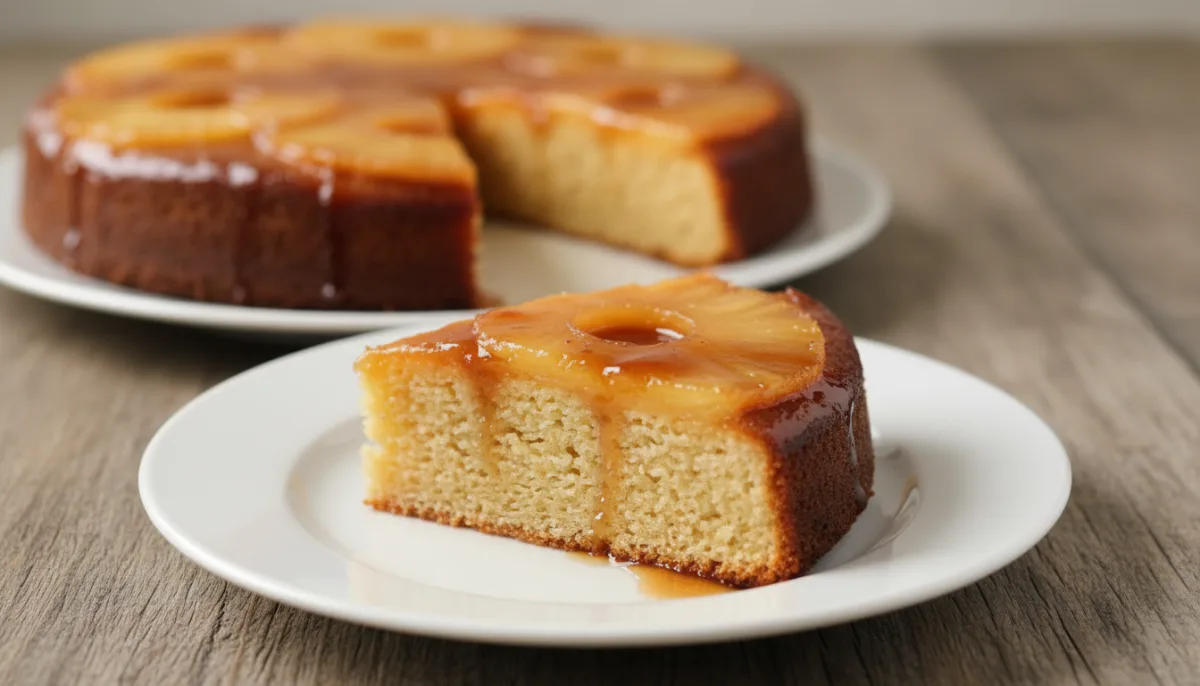 Torta Rovesciata Dominicana Ananas e Rum con Ananas Caramellato