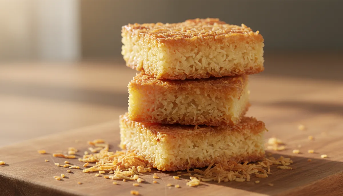 Easy Brazilian Toasted Coconut Squares (Cocada)