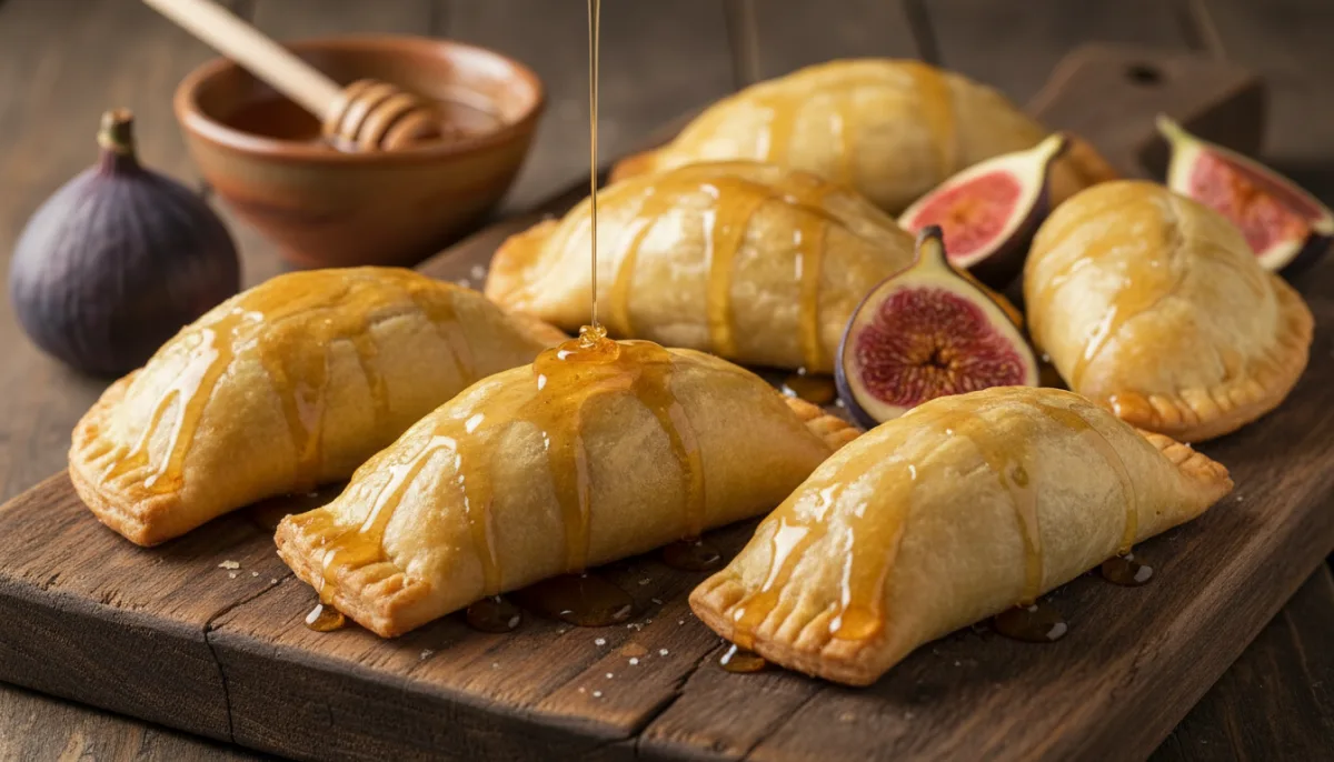 Sweet Fig and Cheese Empanadas with Honey Drizzle