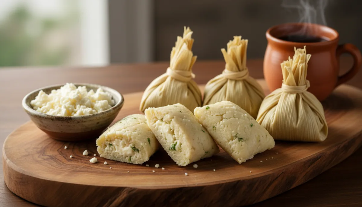 Savory Ecuadorian Humitas with Cheese