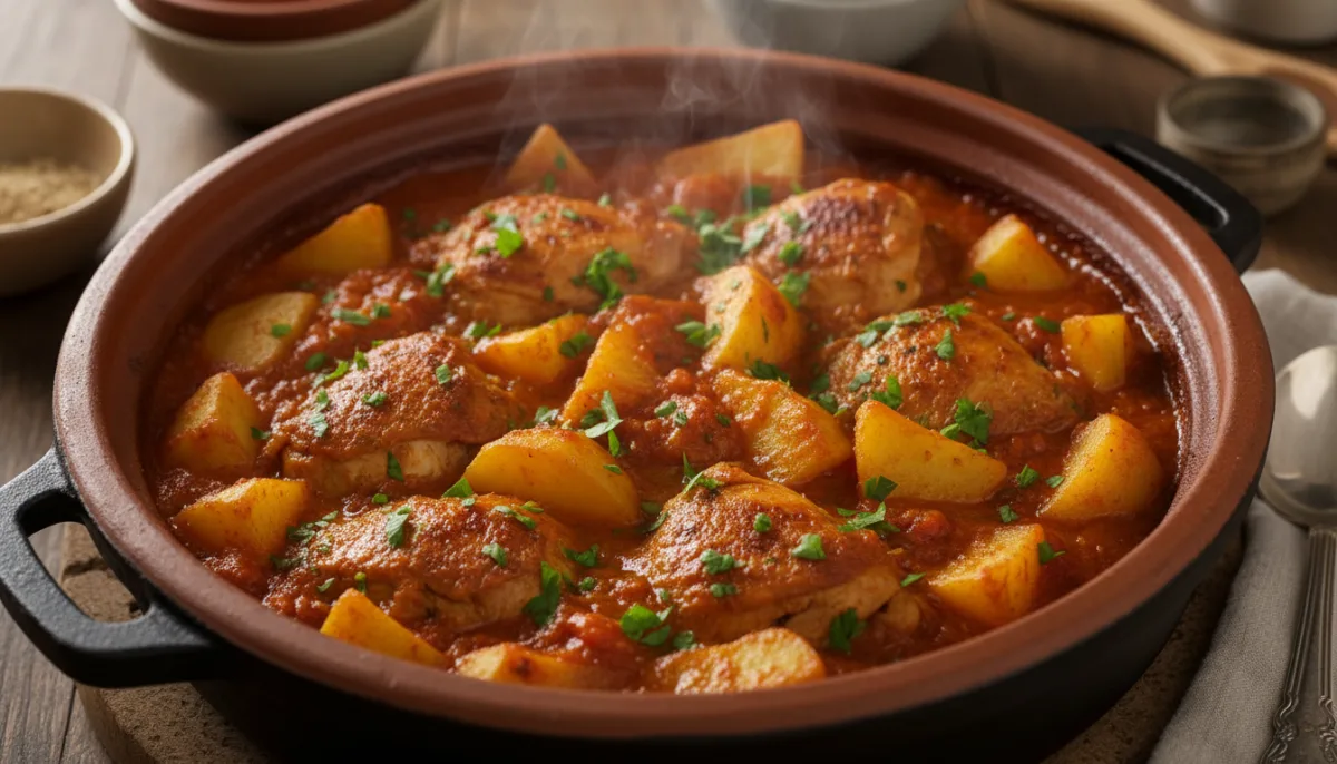 Egyptian Chicken and Potato Tagine