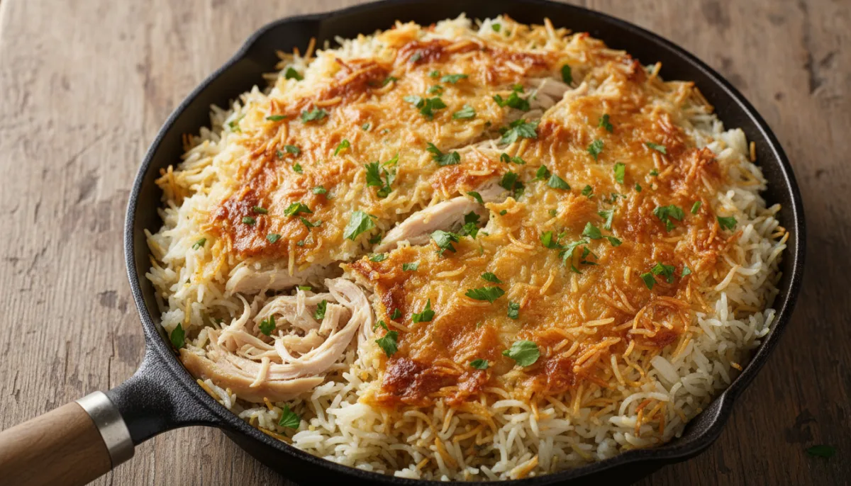 Egyptian Chicken and Rice with Vermicelli (Roz Ma'ammar)