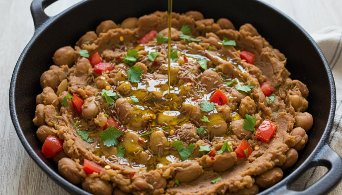 Egyptian Fava Bean Breakfast Skillet