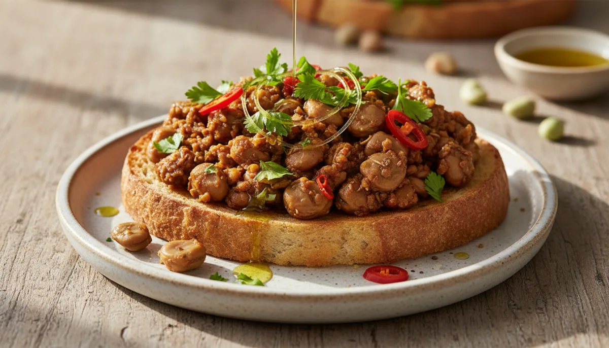 Tost Egjiptian Ful Medames