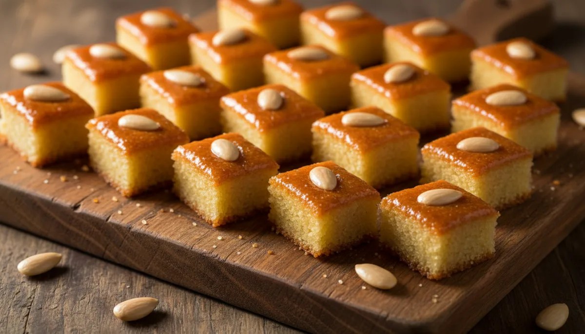 Egyptian Honey Semolina Cake Bites