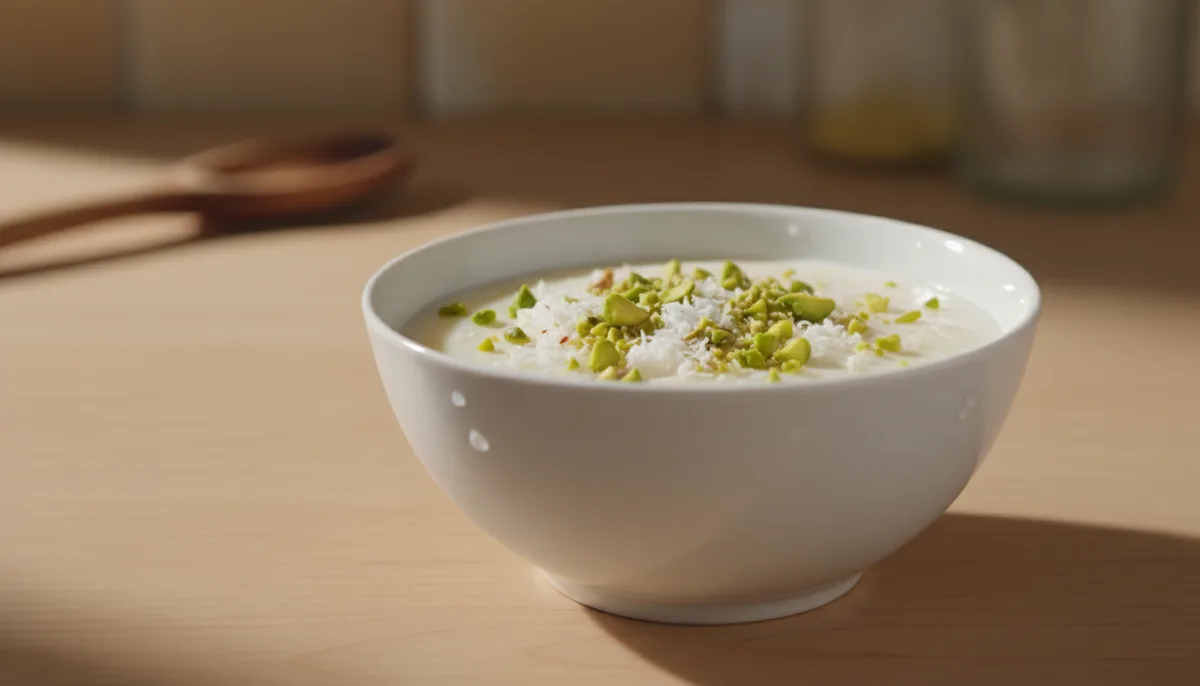 Egyptian Rosewater Rice Pudding (Roz Bel Laban)
