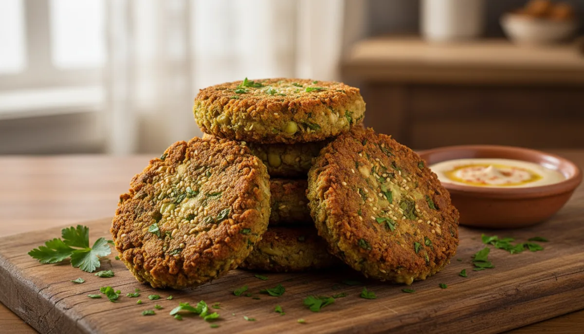 Egyptian Spiced Fava Bean Patties (Ta'ameya)