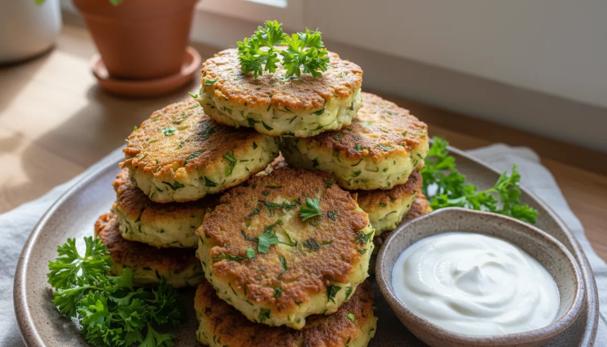 Egyptian Zucchini & Herb Fritters