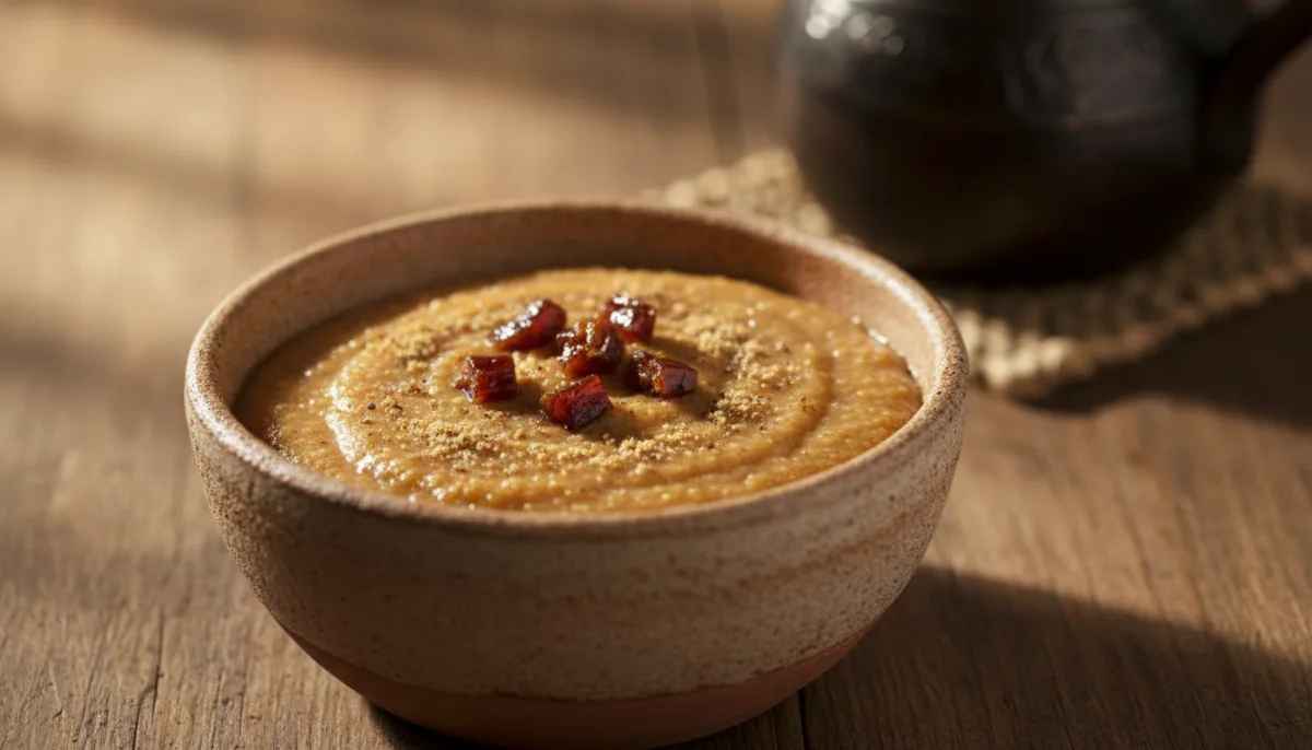 Pudín Eritreo de Sémola con Café, Cardamomo y Dátiles