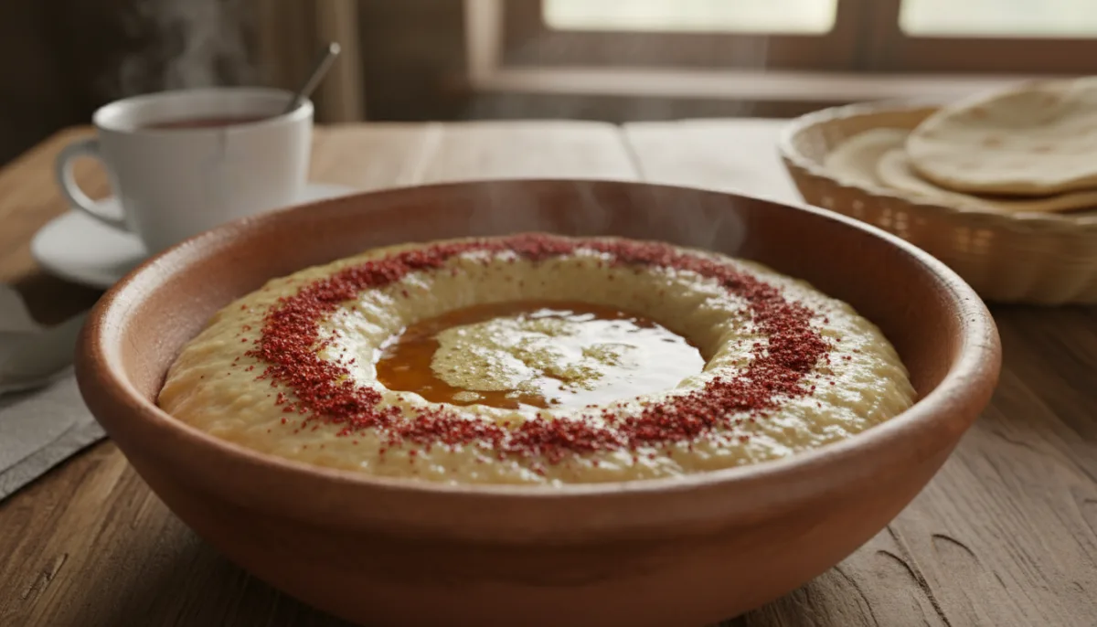 Eritrean Ga'at (Porridge) with Tesmi (Spiced Clarified Butter) and Berbere