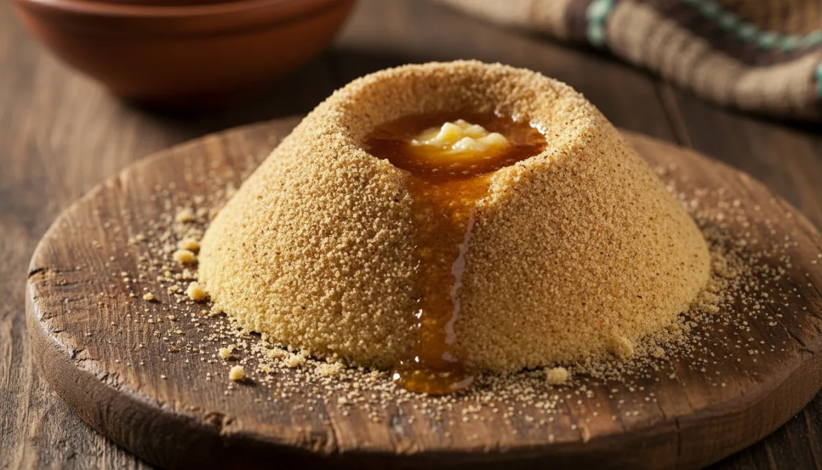 Ga'at Eritreo: Pastel de Sémola con Miel y Cardamomo