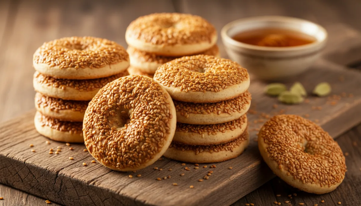 Galletas Eritreas de Miel y Semillas de Sésamo (Himbasha)
