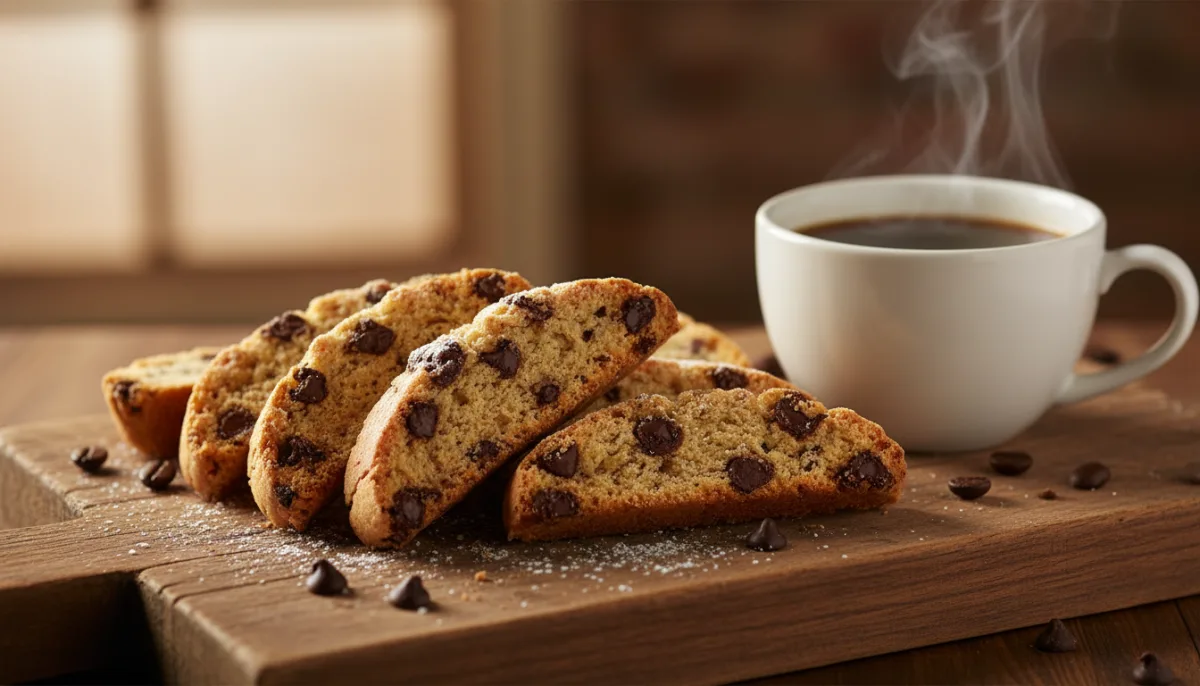 Biscotti de Espresso y Chispas de Chocolate