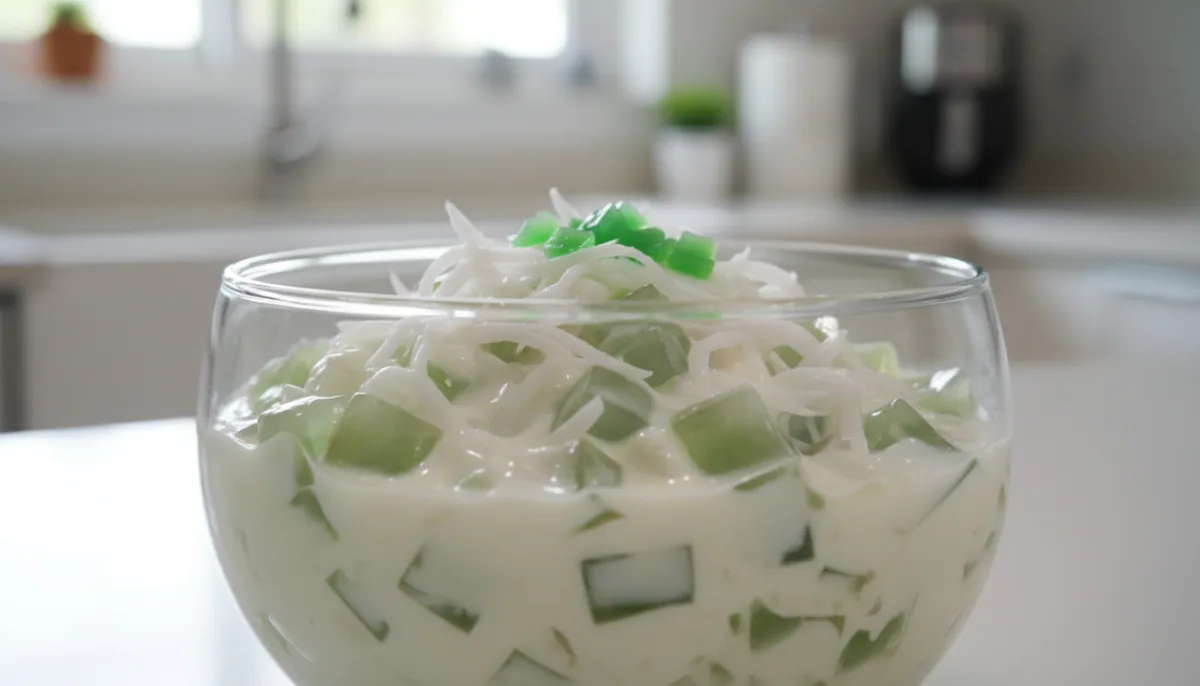Filipino Buko Pandan Salad