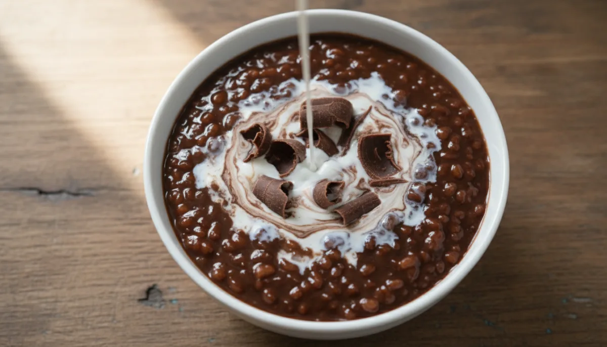 Champorado Filipino (Qullung Oriz me Çokollatë)